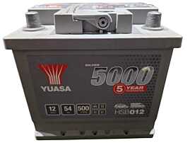 Baterie Acumulator Auto 54Ah 500A HSB012 YUASA Volkswagen Audi Seat Skoda Ford Opel Toyota BMW Mercedes Renault Peugeot Dacia  [D0527]