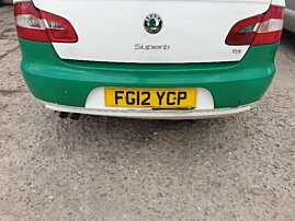 Bara Spoiler Spate Skoda Superb 2 Hatchback Berlina Sedan 2008 - 2013 Culoare LF9E [0225]