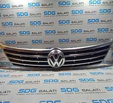 Grila Centrala cu Sigla Emblema de pe Bara Spoiler Fata cu Defect Volkswagen CC 2012 - 2017 Cod 3C8853601A [2237]