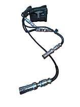 Bobina de Inducție cu Fise Bujii Volkswagen Caddy 3 1.4 2003 - 2010 Cod 032905106B 6A035281A ( Prezintă Plastic Crapat pe Partea din Mijloc Spate ) [LR1864]