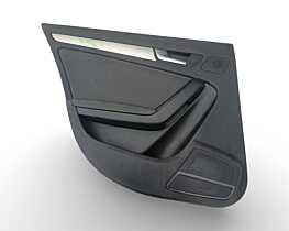 Panou Tapiterie Fata de Usa din Piele Portiera Interior Stanga Spate Audi A4 B8 2008 - 2016 Cod 8K0867305 [A0419]