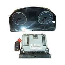 Kit Pornire ECU Calculator Motor Ceas Ceasuri Bord Chei Cheie CIP Imobilizator Volkswagen Tiguan 2.0 TDI CFF CFFB 2007 - 2015 Cod 03L906018CD 0281016 517 [LS0359]