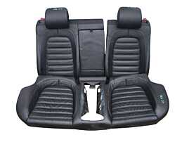 Interior Scaun Scaune Stanga Dreapta Fata Bancheta Sezut Spatar Piele Neagra Volkswagen Passat CC 2008 - 2015 [LC2805]