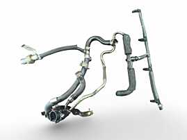 Instalatie Furtun Furtunuri Conducta Conducte Alimentare Combustibil Rampa Injectoare Retur Mercedes Clasa C Class W204 2.2 CDI 2007 - 2014 Cod A6510706381 [LR4645]