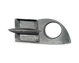 Grila Ornament Proiector Ceata Dreapta de pe Bara Spoiler Fata Renault Symbol 1998 - 2012 Cod 8200445990, 8200445997 [LC3942]