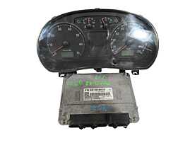 Kit Pornire ECU Calculator Motor Ceas Ceasuri Bord Chei Cheie CIP Imobilizator Volkswagen Polo 9N 1.2 Benzina 2002 - 2008 Cod 03D906023 6Q0920823T [LS0289]