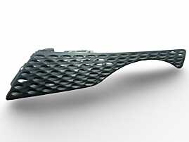 Grila Ornament Radiator Stanga de pe Bara Spoiler Fata Nissan Juke F15 2010 - 2019 Cod 62075-1KA6A [A0846]