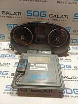 Kit Pornire ECU Calculator Motor Cip Cheie Ceas Bord Imobilizator Volkswagen Jetta 4 MK4 1.6 TDI CAY CAYC 2011 - 2018 Cod 03L906023MQ 03L907425C 5WP42696AA [L0887] [L0888] [L0889]