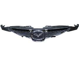 Grila cu Sigla Emblema Centrala Radiator de pe Bara Spoiler Fata Mazda 2 2003 - 2007 Cod D65150711 (Prindere Lipsa ) [N4140]