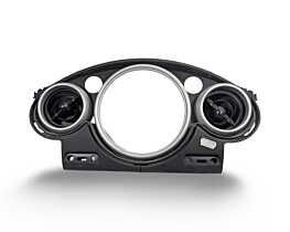 Rama Ornament Ceas Ceasuri cu Grila Grile Gura Guri Aer Aerisire Ventilatie Bord Mini Cooper R50 R53 2001 - 2006 Cod 0769337 [LR2841]