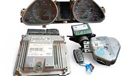 Kit Pornire ECU Calculator Motor Ceas Ceasuri Bord Blocator Volan si Contact cu Cheie Cutie Automata Audi A6 C6 2.7 TDI BPP 2004 - 2011 Cod 4F1910401P, 0281013835, 4F0905852B, 4F0909131E [MX0706]