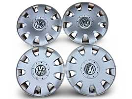 Set 4 Capace Jante Roti Tabla R15 Volkswagen Golf 5 2004 - 2008 Cod 1T0601147 [N5229]