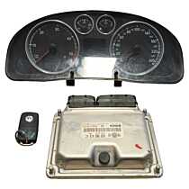 KIT Pornire ECU Calculator Motor Volkswagen Passat B5.5 1.9 TDI AVB 2001 - 2005 Cod 038906019KC 3B0920849A [LS0418]