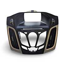 Rama Consola Ornament Central cu Grila Aer Ventilatie Bord Ford Focus 3 2010 - 2018 Cod BM51-A014L20BC-3JA6 BM51-A014L20BC A014L20BC [L9929]