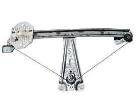 Macara Manuala pentru Geam Sticla de la Usa Portiera Dreapta Spate Dacia Sandero 2 2012 - 2016 Cod 827202131R [N3407]