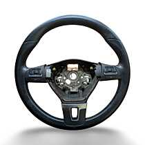 Volan din Piele in 3 Spite Volkswagen Golf 6 2008 - 2013 Cod 3C8419091B 3C8959537D [L9135]