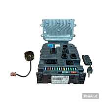 Kit Pornire ECU Calculator Motor Chei Cheie CIP Imobilizator Peugeot 206 1.4 KFW 1998 - 2012 Cod 9664127180 21586048-9A [LR2304] [LR2305]