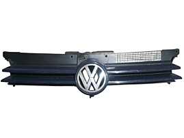 Grila Centrala cu Emblema Sigla de pe Bara Spoiler Fata Volkswagen Golf 4 1998 - 2005 Cod 1J0853655F 1J0853651F [N2954]