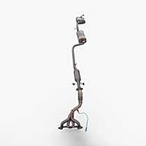 Traseu Complet Toba Teava Esapament Evacuare Intermediara Finala Catalizator Galerie Ford Focus 1 1.6 16V 1998 - 2004 [LC3368]