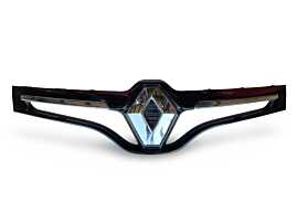 Grila Superioara cu Sigla Emblema de pe Bara Spoiler Fata Renault Scenic 3 FL Facelift 2012 - 2016 Cod 622562922R 620783737R [LS0979]