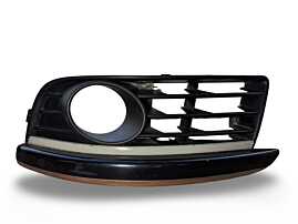Grila Ornament Proiector Ceata Stanga de pe Bara Spoiler Fata Volkswagen Jetta 3 2005 - 2010 Cod 1K0853665K [L9676]