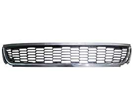 Grila Ornament Plastic Central NOU Aftermarket de pe Bara Spoiler Fata Volkswagen Polo 5 6R 2010 - 2014 Cod UKF09-34120 [N4217]