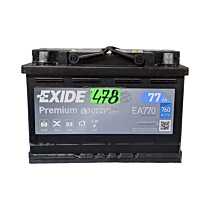 Baterie Acumulator Auto 77AH 760A Exide Premium Carbon Boost EA770 Volkswagen Audi Seat Skoda Ford Opel Toyota BMW Mercedes Renault Peugeot Dacia 1999 - 2020 [B4787]