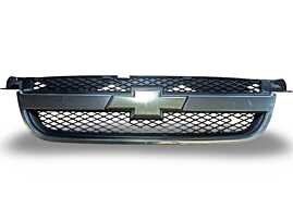Grila cu Sigla Emblema Centrala Radiator de pe Bara Spoiler Fata Chevrolet Aveo 2003 - 2011 Cod 96648621 [L9017]