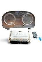 Kit Pornire ECU Calculator Motor cu Ceas Ceasuri Bord si Cheie Volkswagen Golf 4 2.0 Benzina AZJ 1998 - 2005 Cod 06A906032FK, 0261207360, 1J5920826A [MX0909]