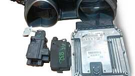 Kit Pornire ECU Calculator Motor Ceas Ceasuri Bord Blocator Cheie si Contact Pornire cu Cheie Audi A5 2.0 TDI CAHA 2008 - 2017 Cod 03L906022NP [MX0260]