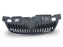 Grila Radiator de pe Bara Spoiler Fata Skoda Fabia 2 FL Facelift 2010 - 2014 Cod 5J0865668C [K8010]