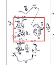 Tulumba Vacuum Vacum cu Pompa Servofrana Servo Frana Mercedes Clasa B Class W245 2.0 CDI 2005 - 2012 Cod A1694300230 A1694300202 [M3954]