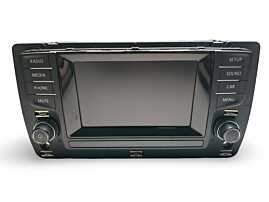 Display Ecran Tactil Touchscreen Radio CD Player Navigatie GPS Volkswagen Golf 7 2013 - 2017 Cod 5G0919605 [L5582]