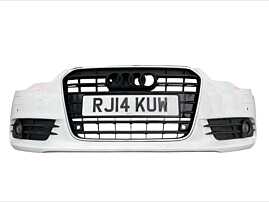 Bara Spoiler Fata cu Grila cu Emblema Locas Senzori de Parcare si Spalatoare de Faruri Audi A6 C7 NFL Non Facelift 2011 - 2014 Culoare LY9C [K0782] [K0783] [Depozit]