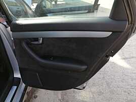Panou Tapiterie Fata Interioara Piele Intoarsa Neagra Usa Portiera Dreapta Spate Audi A4 B7 2005 - 2008