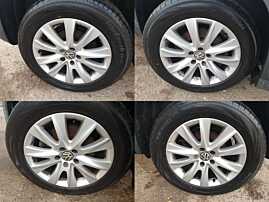 Set 4 Jante Roti Aliaj LOS ANGELES 235 55 17 R17 5x112 Anvelope Cauciucuri Vara Dot 2021 Volkswagen Passat B5.5 2001 - 2005 Cod 5N0601025M