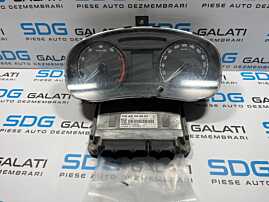 Kit Pornire ECU Calculator Motor Cip Cheie FARA Ceasuri Bord Skoda Fabia 2 1.2 BBM 2007 - 2015 Cod 03D906023 5WP40846  [L4408]