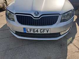 Bara Spoiler Fata Completa cu Spalatoare si Proiectoare Skoda Octavia 3 2013 - 2017 Culoare LA7W 8E8E [0268]