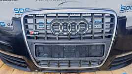 Grila cu Sigla Emblema Centrala de pe Bara Spoiler Fata S-Line Audi A6 C6 Sline 2005 - 2008