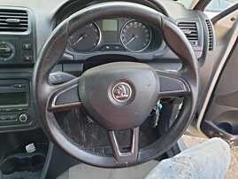 Volan Piele in 3 Spite FARA Airbag Skoda Fabia 2 FL Facelift 2010 - 2015 [1561]