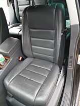Interior Piele Neagra Scaun Scaune cu Incalzire si Bancheta cu Spatar VW Touareg 7L 2002 - 2010