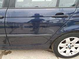 Usa Portiera Stanga Spate Dezechipata BMW Seria 3 E46 Berlina Sedan 1998 - 2006 Culoare 317/5 Orientblau Metallic