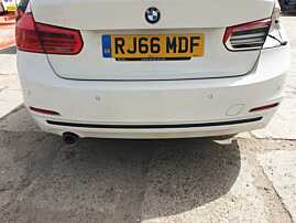 Bara Spoiler Spate cu Locas Senzori Parcare BMW Seria 3 F30 LCI Facelift 2011 - 2018 Culoare Alpinweiss 3 300