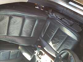 Interior Scaun Scaune Stanga Dreapta Fata Fara Incalzire Sofer Pasager Piele Neagra cu Rabatare Bancheta Spate cu Sezut Spatar Audi A6 C6 Break Combi 2004 - 2011 [Q0688]