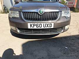 Bara Spoiler Fata cu Grile Proiectoare cu Imperfectiuni Skoda Superb 2 Break Combi NFL Non Facelift 2008 - 2013 Culoare 9888 [K0042]