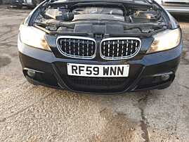 Bara Spoiler Fata Pachet M cu Imperfectiuni BMW Seria 3 E90 E91 LCI FL Facelift 2007 - 2011 Culoare 475 Black Sapphire Metallic [K1182]