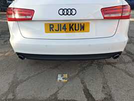 Bara Spoiler Spate cu Locas Senzori Parcare Audi A6 C7 NFL Non Facelift Break Avant 2011 - 2014 Culoare LY9C [K0792]