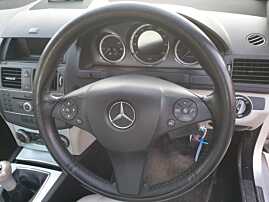 Volan Piele 3 Spite FARA Airbag Mercedes Clasa C Class W204 NFL Non Facelift 2007 - 2011 [K1571]