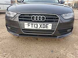 Bara Spoiler Fata Dezechipata FARA Grila Si Emblema cu Locas Senzori de Parcare cu Imperfectiune Audi A4 B8 B8.5 FL Facelift 2012 - 2015 Culoare LZ7L [K1392]