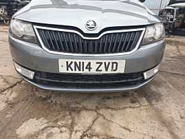 Bara Spoiler Fata cu Grile si Proiectoare Skoda Rapid 2012 - 2017 Culoare LF8L [K3769]